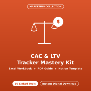 Customer Acquisition Cost (CAC) & LTV Tracker Mastery Kit