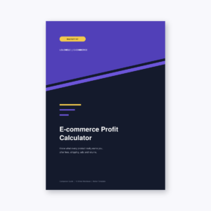 E-commerce Profit Calculator — Mastery Kit