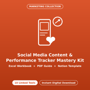 Social Media Content & Performance Tracker Mastery Kit